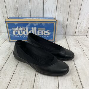 Cobbie Cuddlers Shoes Womens 9.5W Slip On Eleanor Black Leather Casual 4…